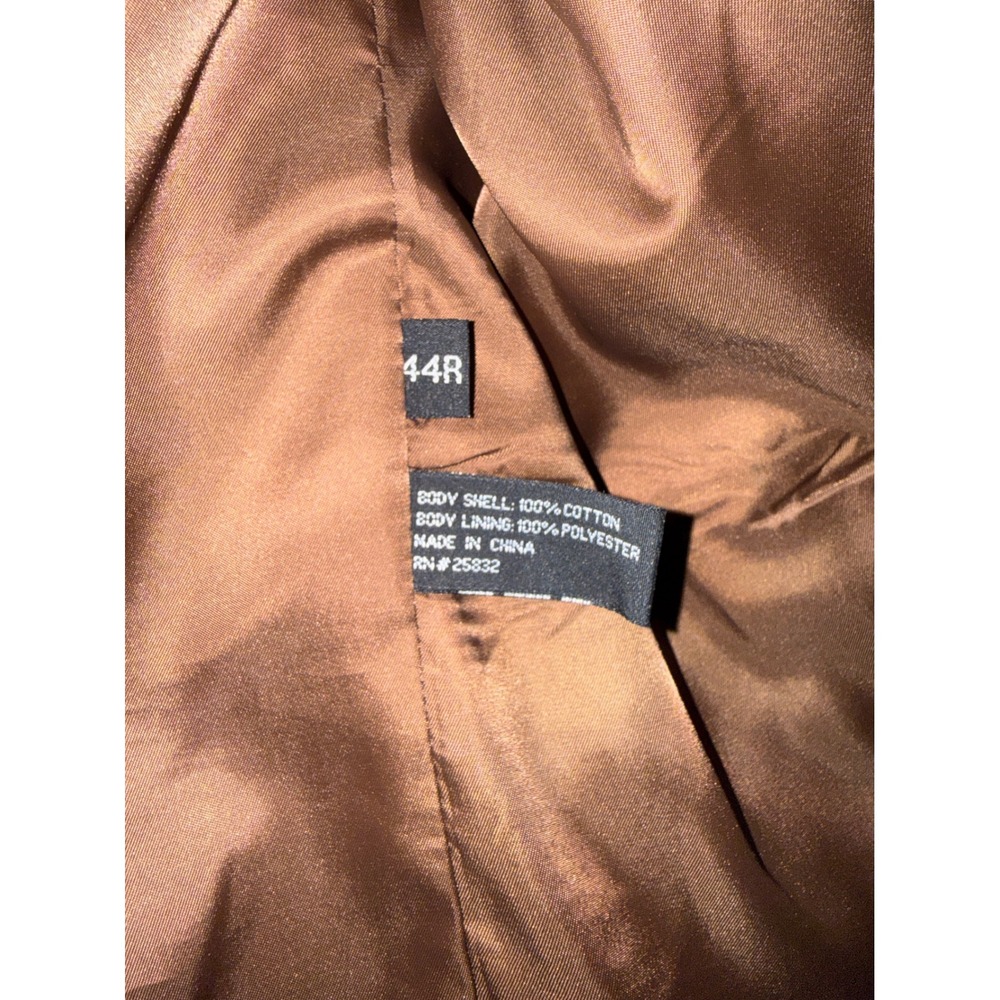 Circle S Mens Brown Corduroy Western Blazer Elbow Patches Sport Coat 44R RN25832 - Picture 4 of 5